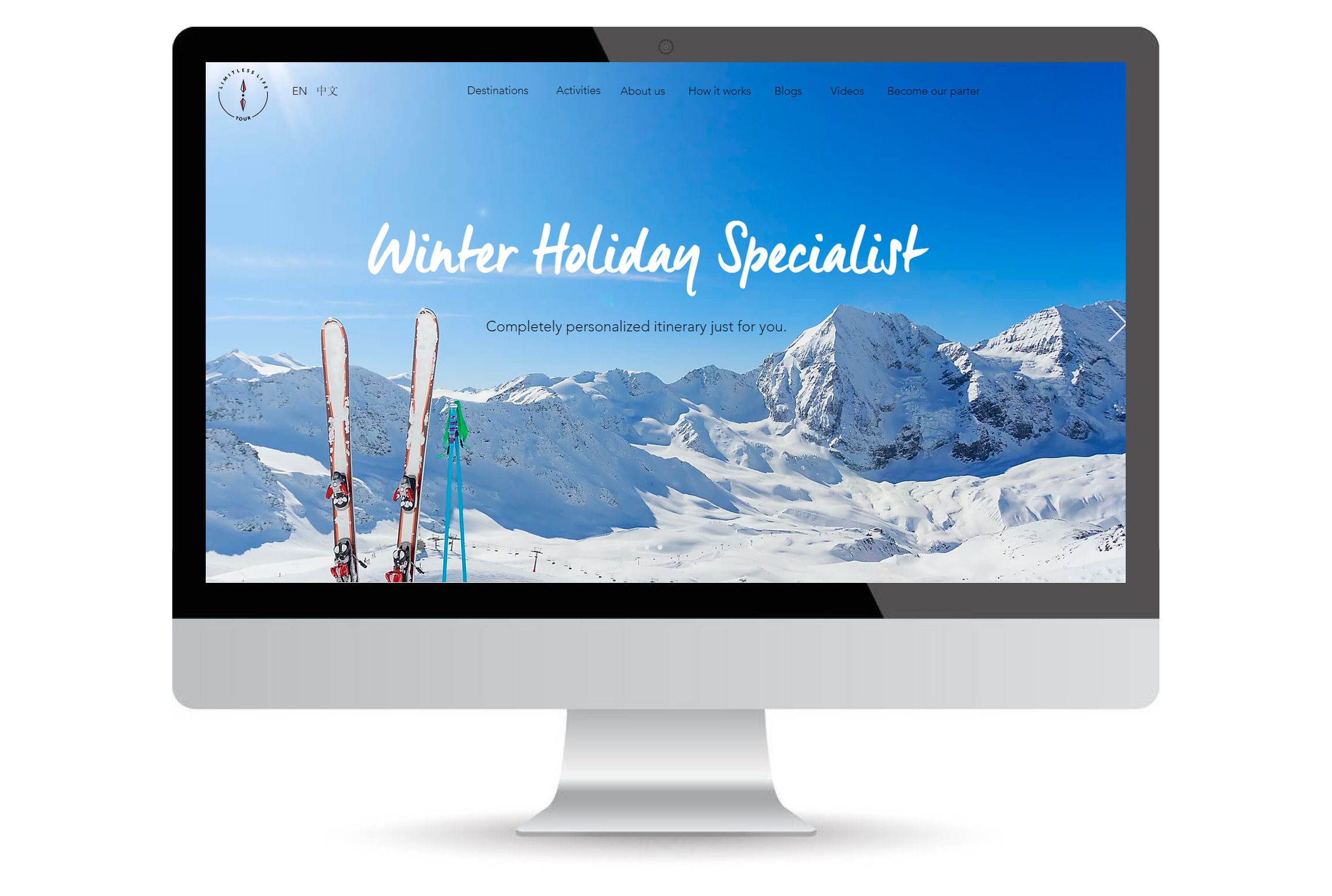 Limitless Life Tour | Wix Booking | UI UX Design A responsive web design for a travel company.

An ...