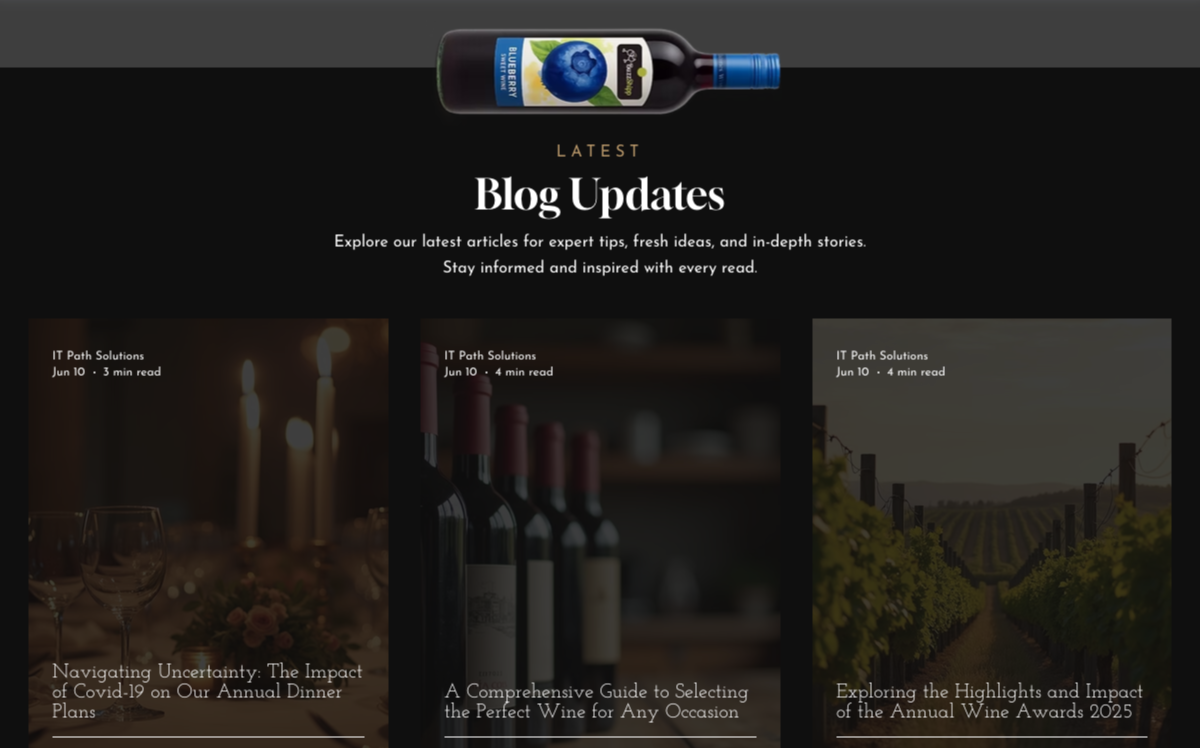 Blog Updates