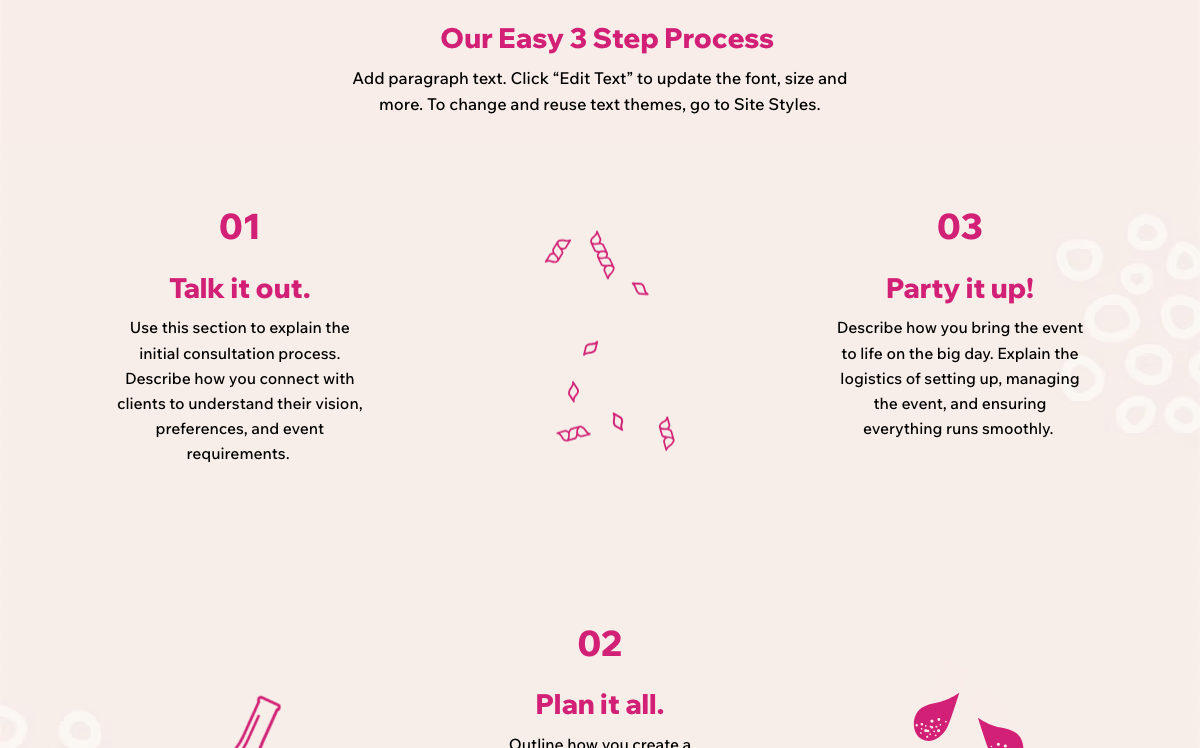 Pink Party | Wix Marketplace | Wix.com
