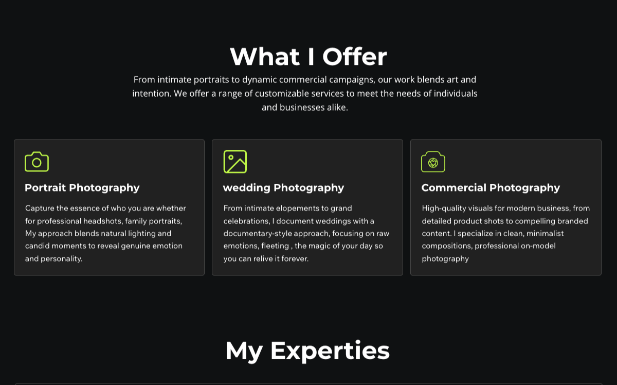 What I Offer