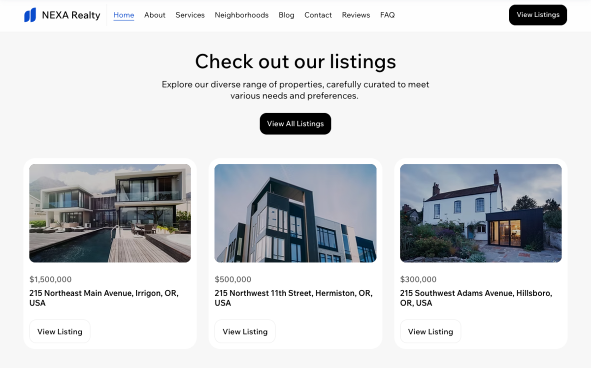 Listing