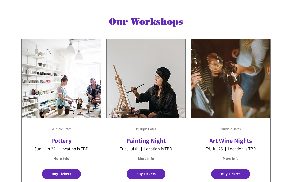 Our Workshops