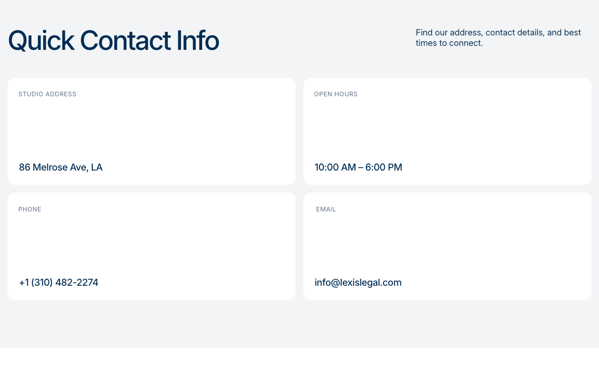 Contact Info