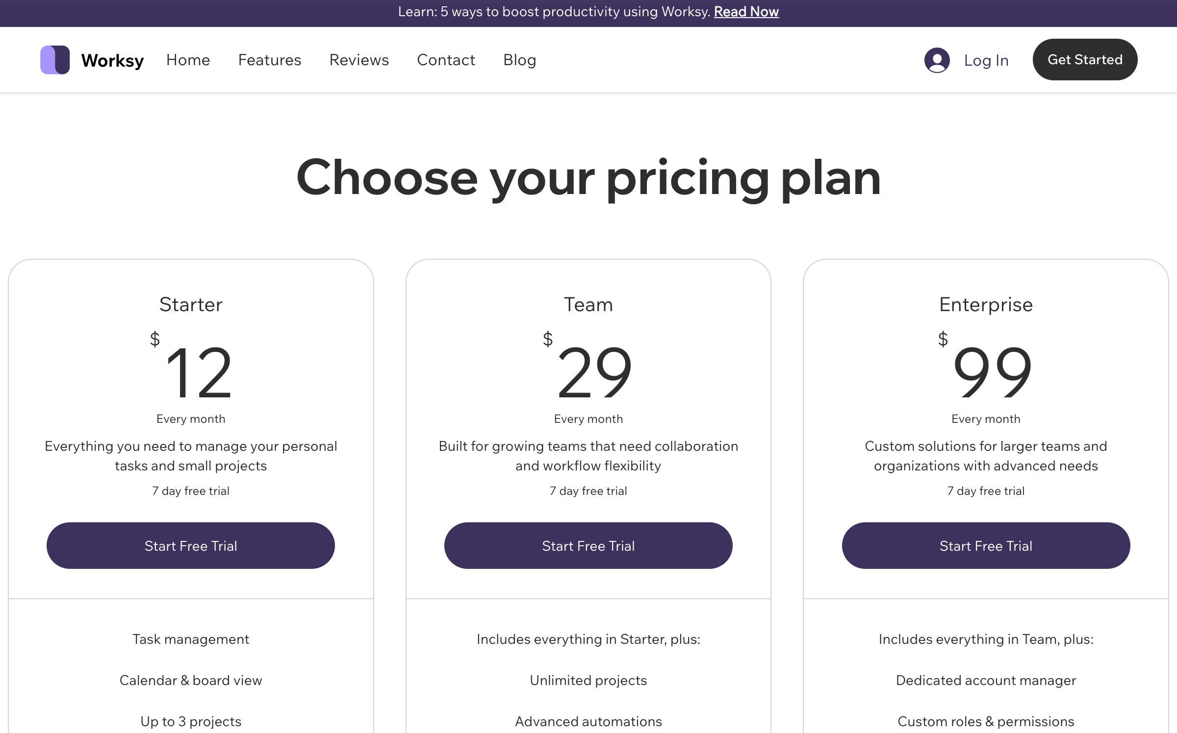 Pricing