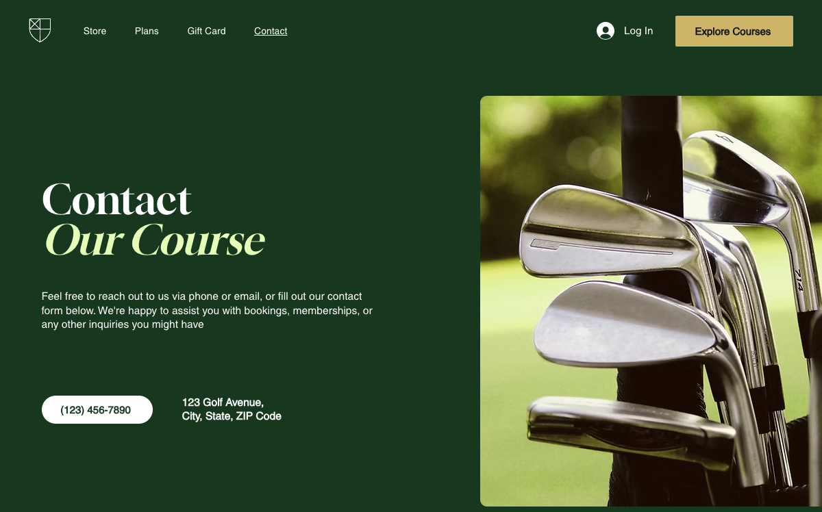 Contact Luxury Golf 