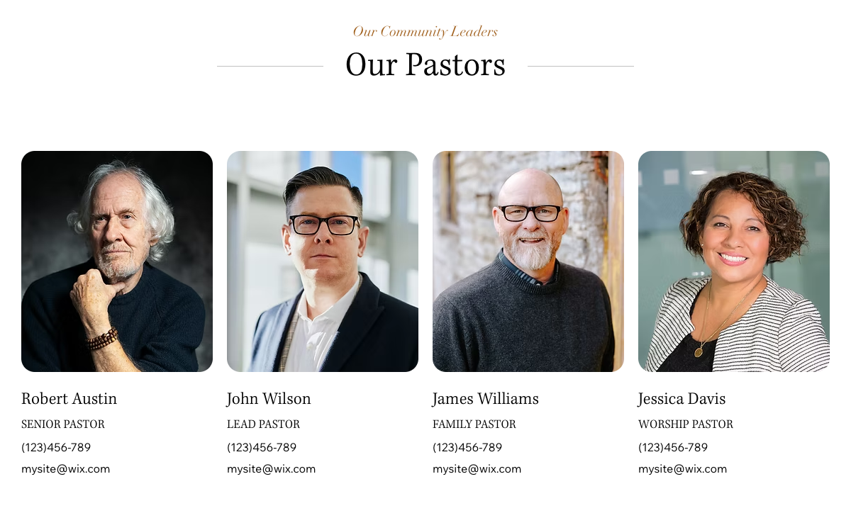 Our Pastors