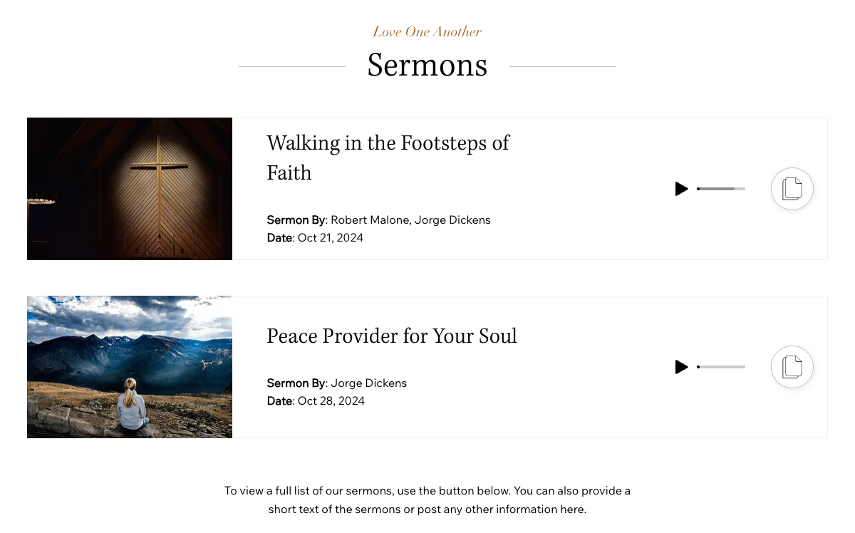 Sermons