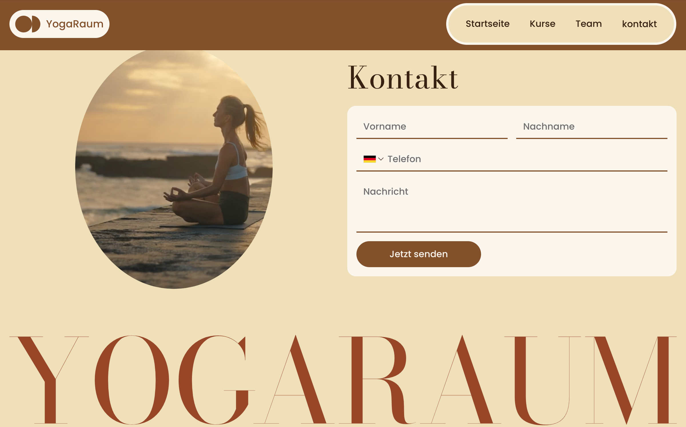 Yogaraum Contact