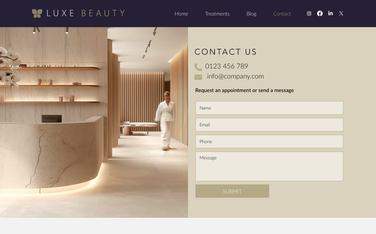 Contact Luxe Beauty