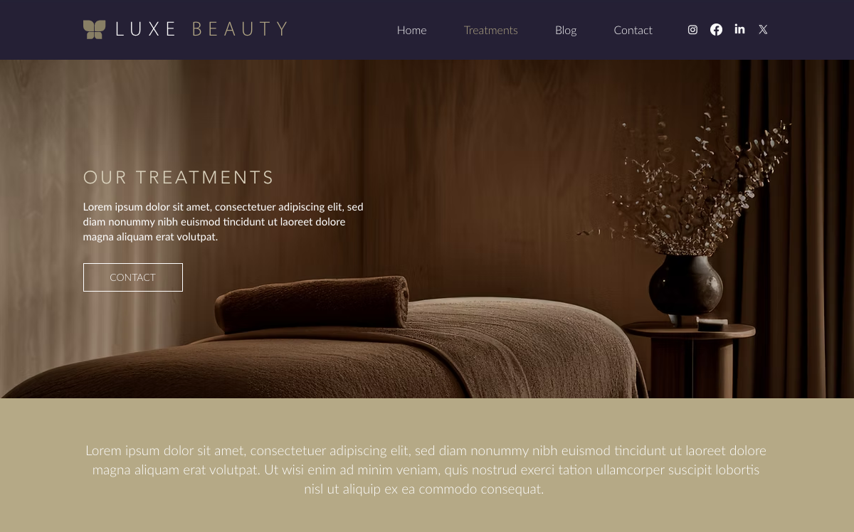 Treatments Luxe Beau