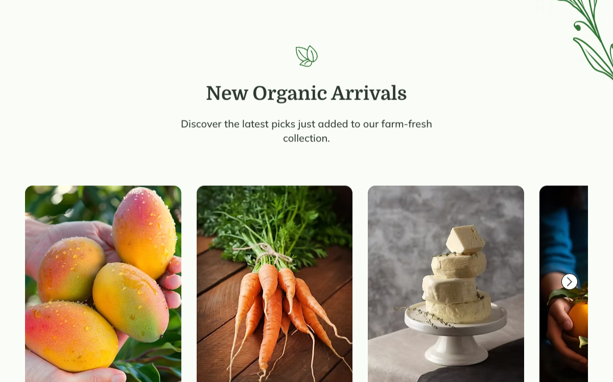 New Organic Arrivals