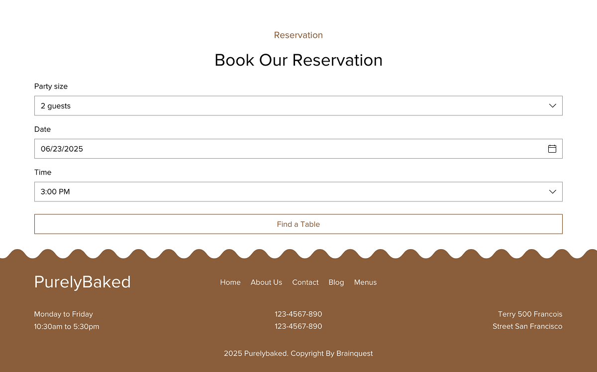 Reservation