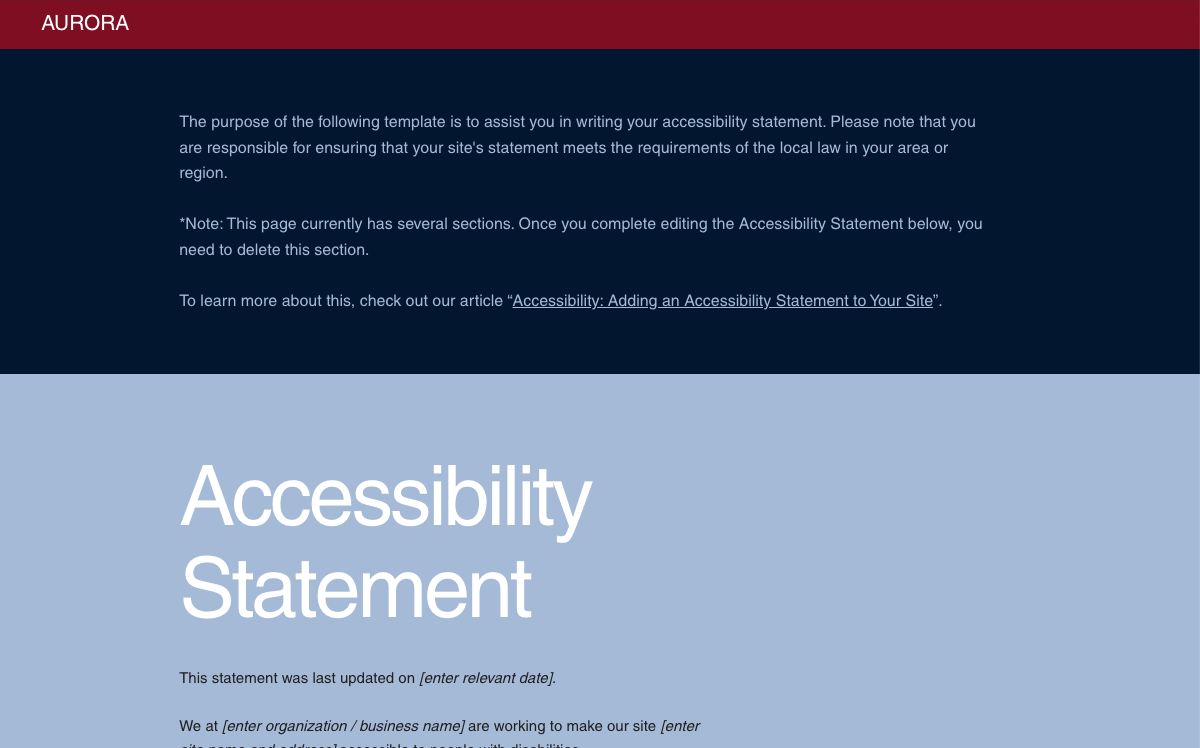 Accessibility 