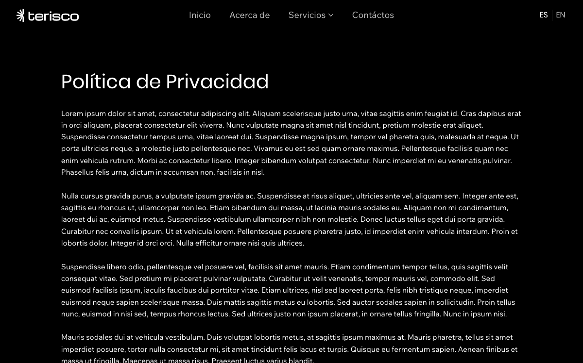 Privacy Policy