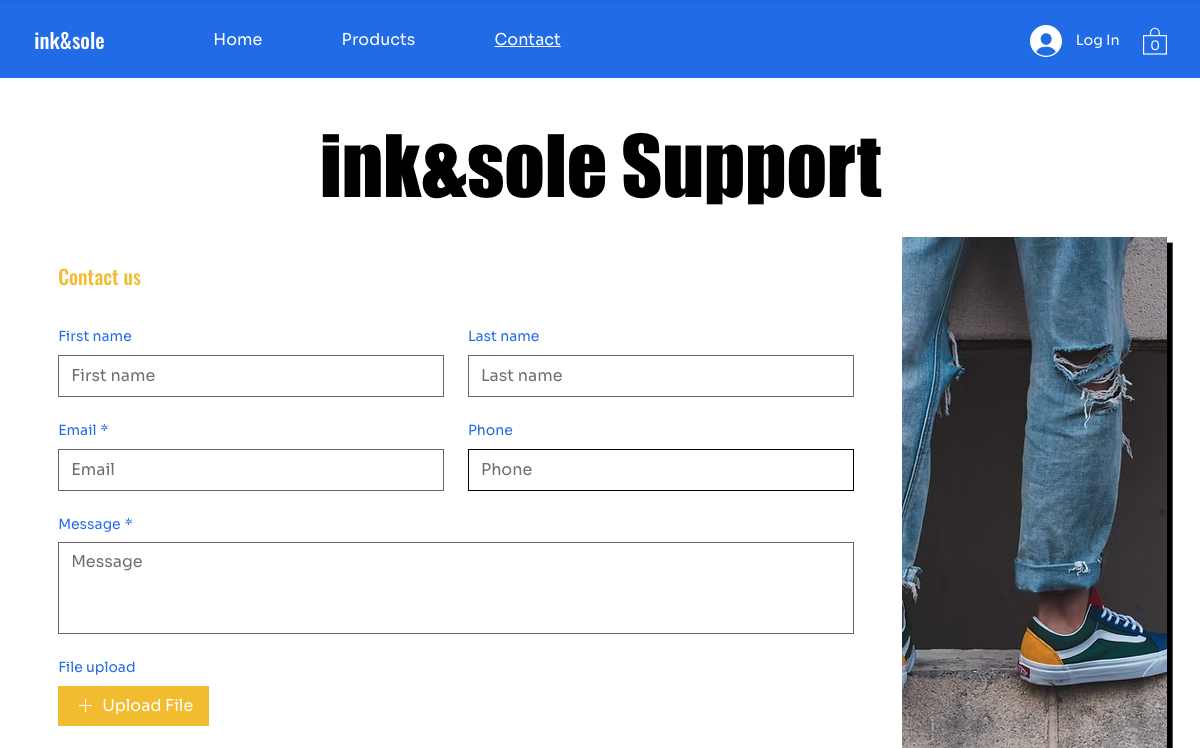 Contact ink&sole