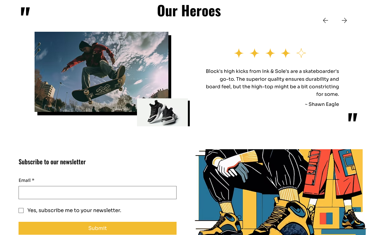 Our Heroes ink&sole