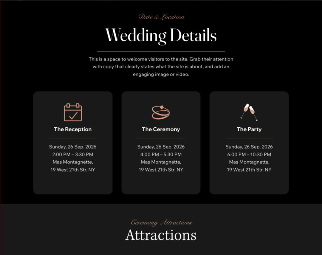 Wedding Details