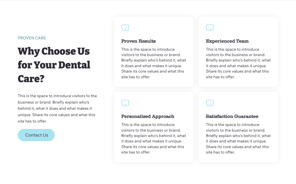 Dentist | Wix Marketplace | Wix.com