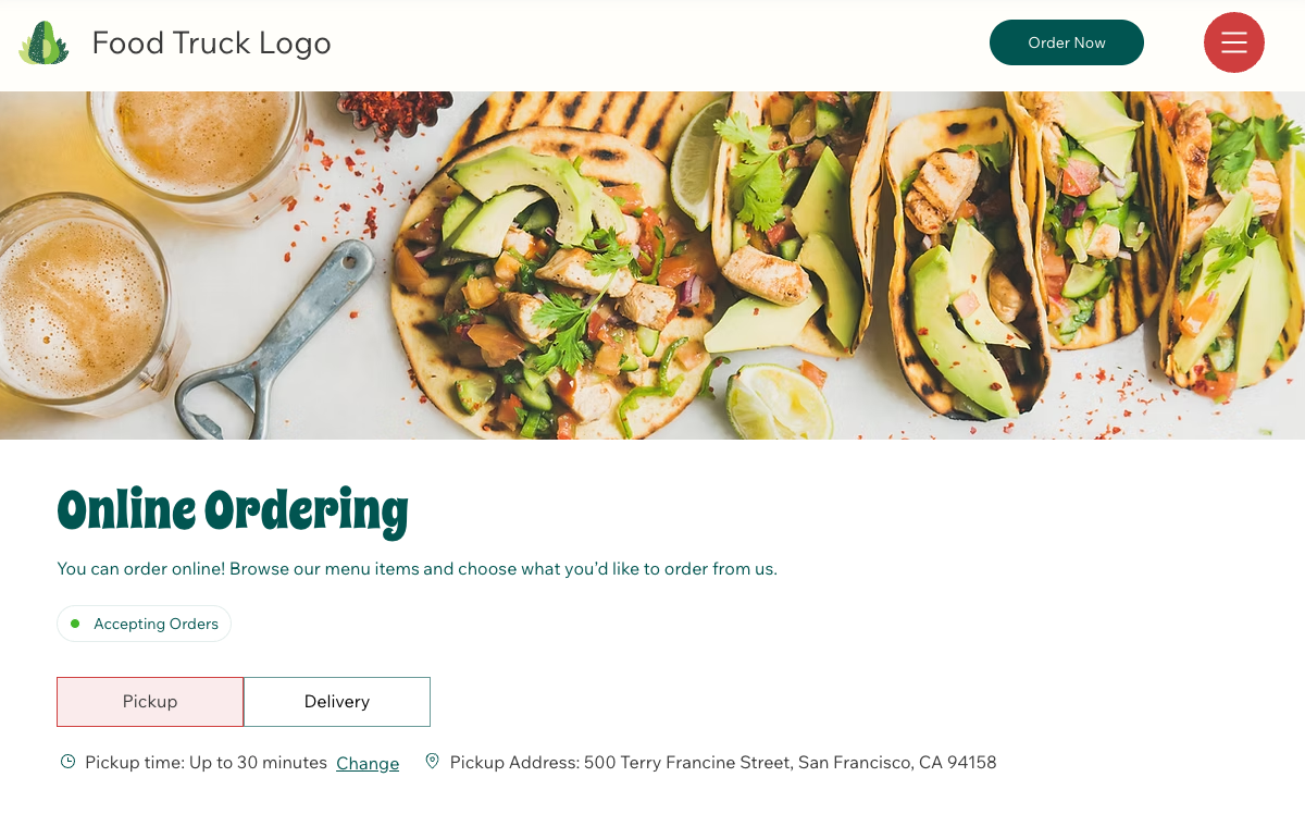 Online Ordering