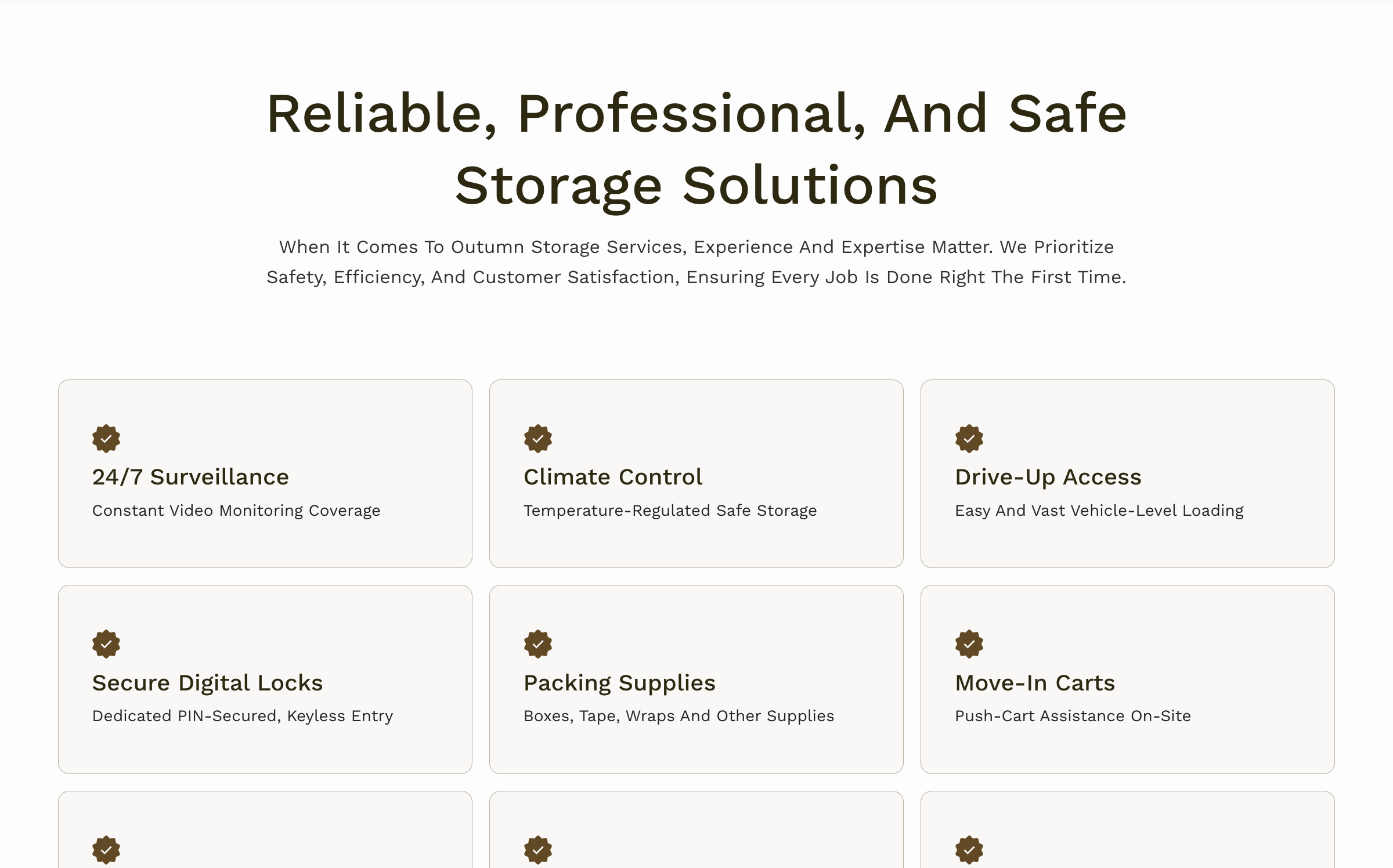 Storage Solutions
