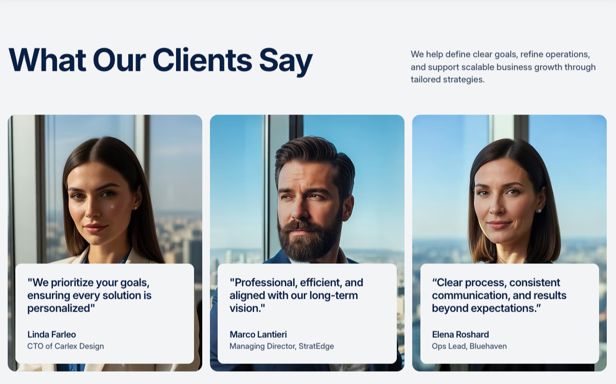 What Our Clients say