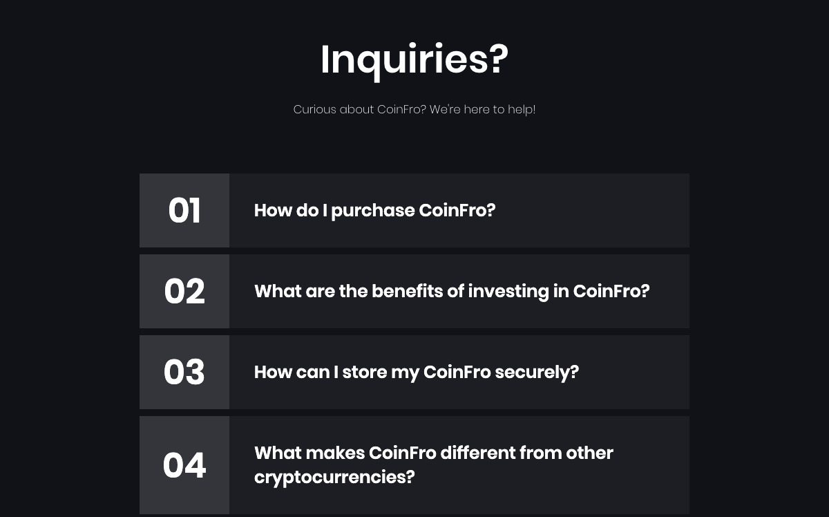 Inquiries