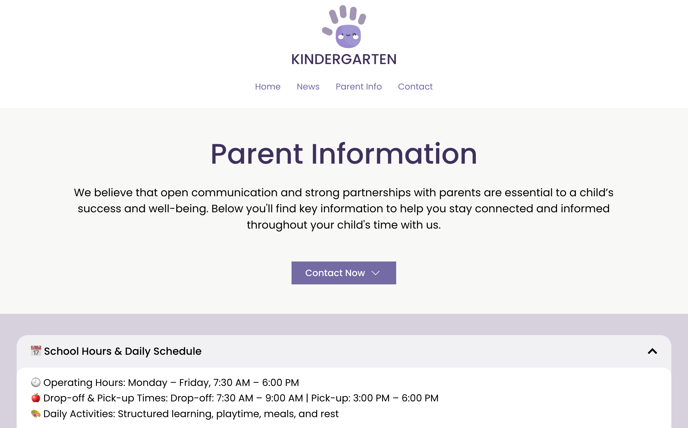 Parent Info