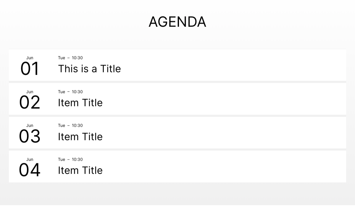 Agenda Art Exhibitio