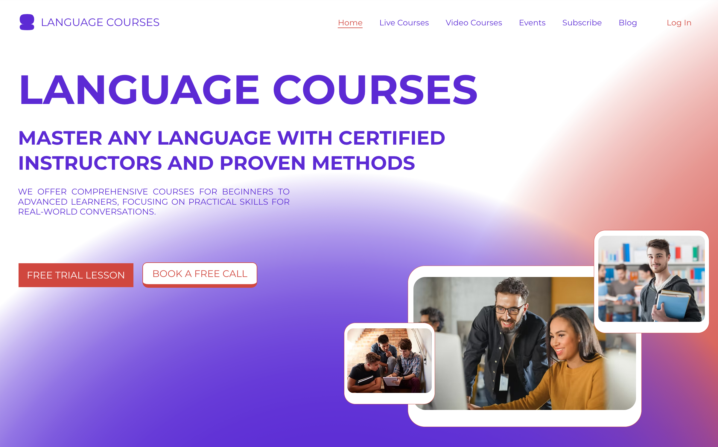 Language Courses Hom